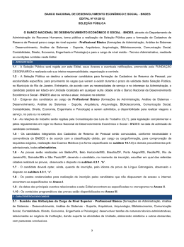 Edital - BNDES