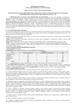 Edital de Abertura - Central de Concursos