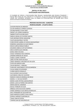 Lista dos Sorteados - Governo do Estado do Acre