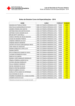 Bolsa de Estudos Curso de Especializa&ccedil;&otilde;es