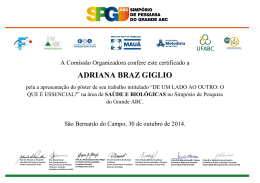 sa&uacute;de e biol&oacute;gicas - Universidade Metodista de S&atilde;o Paulo
