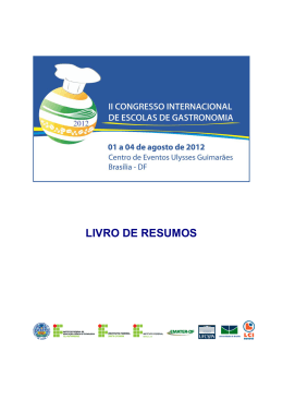 Livro de resumos catalogado - Instituto Federal Sul-rio