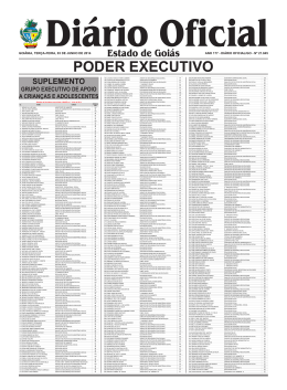 Estado de Goi&aacute;s PODER EXECUTIVO