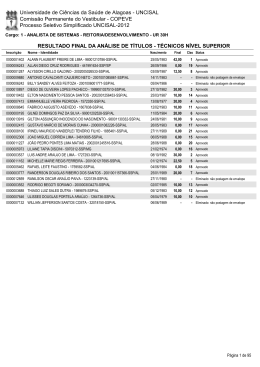 Resultado Final - T&eacute;cnico Superior