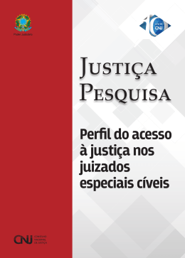 Perfil do acesso à justiça nos juizados especiais cíveis