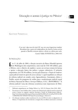 5- Educa&ccedil;&atilde;o e acesso &agrave; Justi&ccedil;a no M&eacute;xico