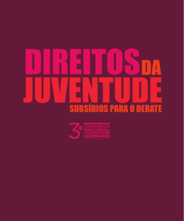 Juventude, Seguran&ccedil;a P&uacute;blica e Acesso &agrave; Justi&ccedil;a