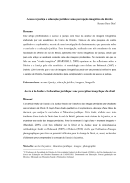 Acesso &agrave; justi&ccedil;a e educa&ccedil;&atilde;o jur&iacute;dica: uma percep&ccedil;&atilde;o
