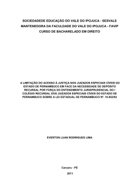 A limita&ccedil;&atilde;o do acesso &agrave; justi&ccedil;a nos Juizados Especiais C&iacute;veis do