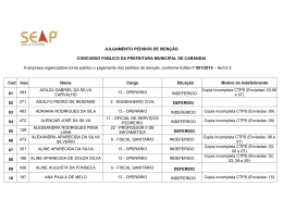 Resposta dos Pedidos de Isen&ccedil;&atilde;o