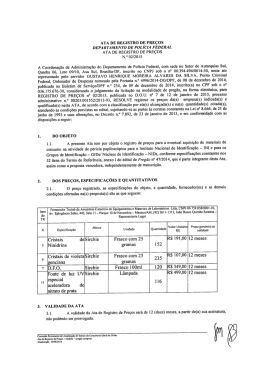 ata de registro de pre&ccedil;os departamento de pol&iacute;cia federal ata de
