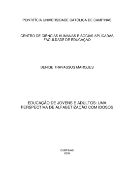 educa&ccedil;&atilde;o de jovens e adultos: uma perspectiva de alfabetiza&ccedil;&atilde;o