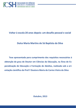 Dulce S&aacute; Silva - RUN - Universidade Nova de Lisboa