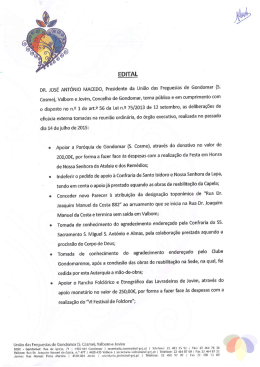 DR. jOS&Eacute; ANT&Oacute;NIO MACEDO, Presidente da Uni&atilde;o das Freguesias