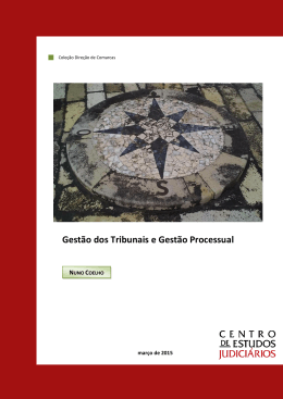 Gest&atilde;o dos Tribunais e Gest&atilde;o Processual