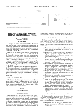 Portaria n.&ordm; 63/2001