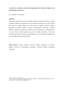 AN&Aacute;LISE DE CARGOS EFETIVOS SIMILARES DE