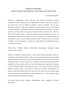 Emblema de modernidade: o relato de viagem de Vittorio - PUC-SP