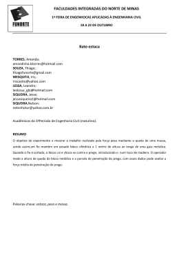 Resumo dos projetos da Feira de Engenhocas realizada