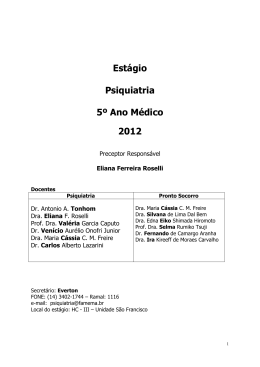 EST&Aacute;GIO PSIQUIATRIA 5 ANO