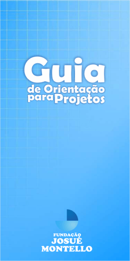 Guia de Orientação para Projetos.