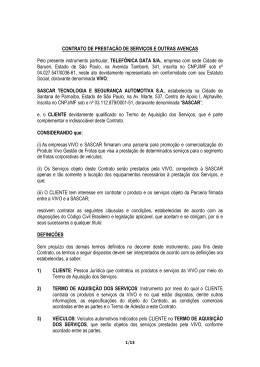 CONTRATO DE PRESTAÇÃO DE SERVIÇOS E OUTRAS