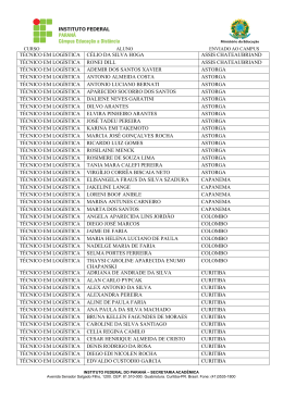 t&eacute;cnico em logistica