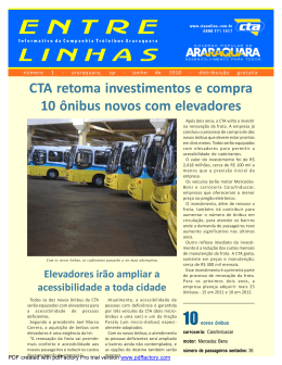 edição de junho de 2010 - Companhia Tróleibus de Araraquara