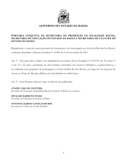 Edital - Secretaria de Promoção da Igualdade Racial