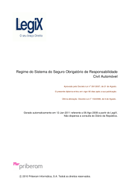 Seguro Obrigat&oacute;rio de Responsabilidade Civil Autom&oacute;vel