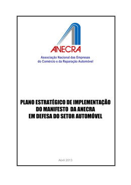 PLANO ESTRAT&Eacute;GICO DE IMPLEMENTA&Ccedil;&Atilde;O DO