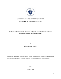 UNIVERSIDADE CATÓLICA DE MOÇAMBIQUE