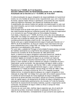 Seguro Obrigat&oacute;rio de Responsabilidade Civil Autom&oacute;vel