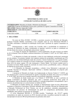 Parecer CNE/CEB 19/2004 - Ministério da Educação