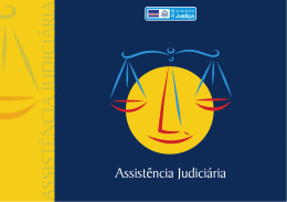 ASSISTÊNCIA JUDICIÁRIA ASSISTÊNCIA JUDICIÁRIA