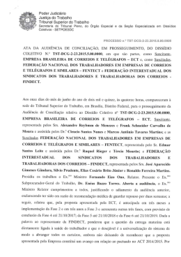 Acompanhe a ata da Audi&ecirc;ncia.