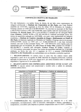 2008/2009 - Sindicato dos Comerciários de São Paulo