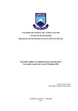 Arquivo em PDF - Dados e textos sobre a Luta pela Terra e a