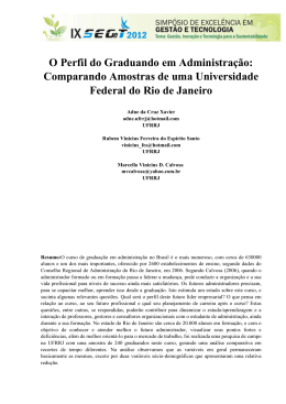 O Perfil do Graduando em Administra&ccedil;&atilde;o: Comparando