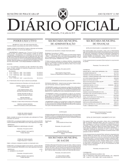 25 de julho de 2015 - Prefeitura de Piracicaba