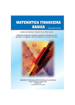 Cartilha: Matemática Financeira Básica
