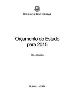 O relat&oacute;rio do governo sobre o OE2015