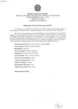 Aprova&ccedil;&atilde;o do PPC do Curso T&eacute;cnico de Administra&ccedil;&atilde;o Integrado