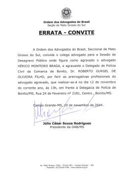 ERRATA - CONVITE