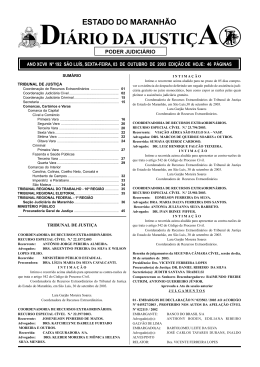 di&aacute;rio da justi&ccedil;a - Portal do Poder Judici&aacute;rio do Estado do Maranh&atilde;o