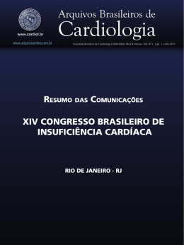 XiV ConGResso BRasiLeiRo de insuFiCi&Ecirc;nCia CaRd&Iacute;aCa