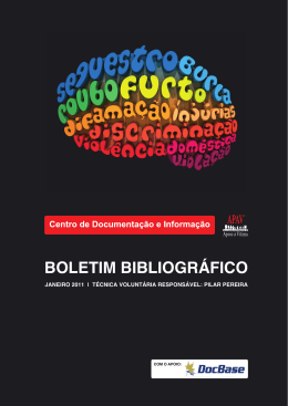 BOLETIM BIBLIOGRÁFICO