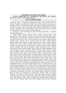 Acta 15 - PDF - Assembleia Municipal de Lisboa