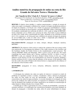An&aacute;lise num&eacute;rica da propaga&ccedil;&atilde;o de ondas na - semengo
