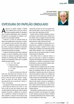 Artigo ABPO - Espessura do Papel&atilde;o Ondulado